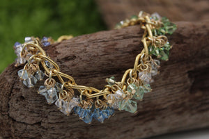 Swarvoski dangle (spring) bracelet