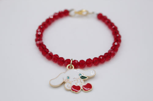 Cherry cinnamaroll bracelet