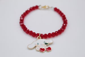 Cherry cinnamaroll bracelet