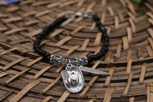 Cowgirl hat bracelet