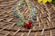 Load image into Gallery viewer, Red berries dangle bracelet