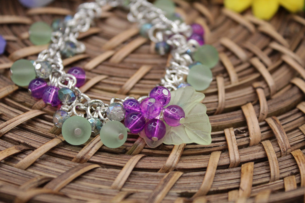 Grape dangle bracelet