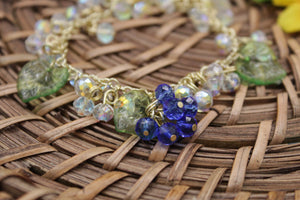 Blue berry dangle bracelet