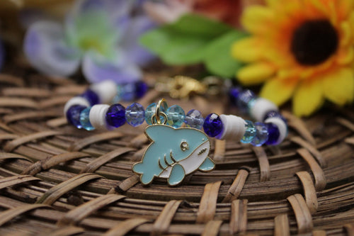 Blue shark bracelet