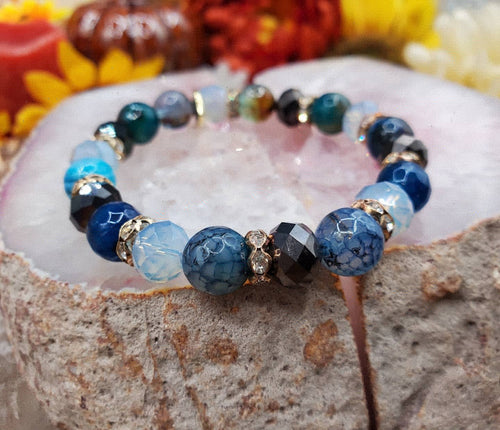 Solid blue bracelet