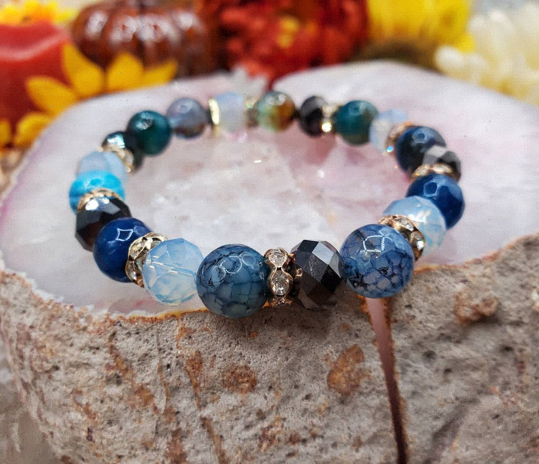 Solid blue bracelet