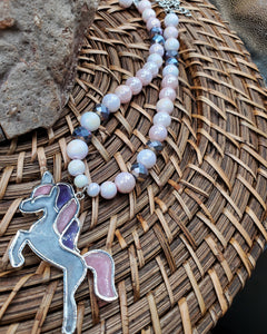 Kids unicorn necklace