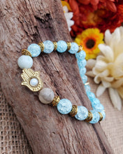 Load image into Gallery viewer, Light blue eye bracelet