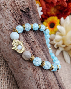 Light blue eye bracelet