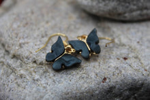 Load image into Gallery viewer, Resin butterfly earrings
