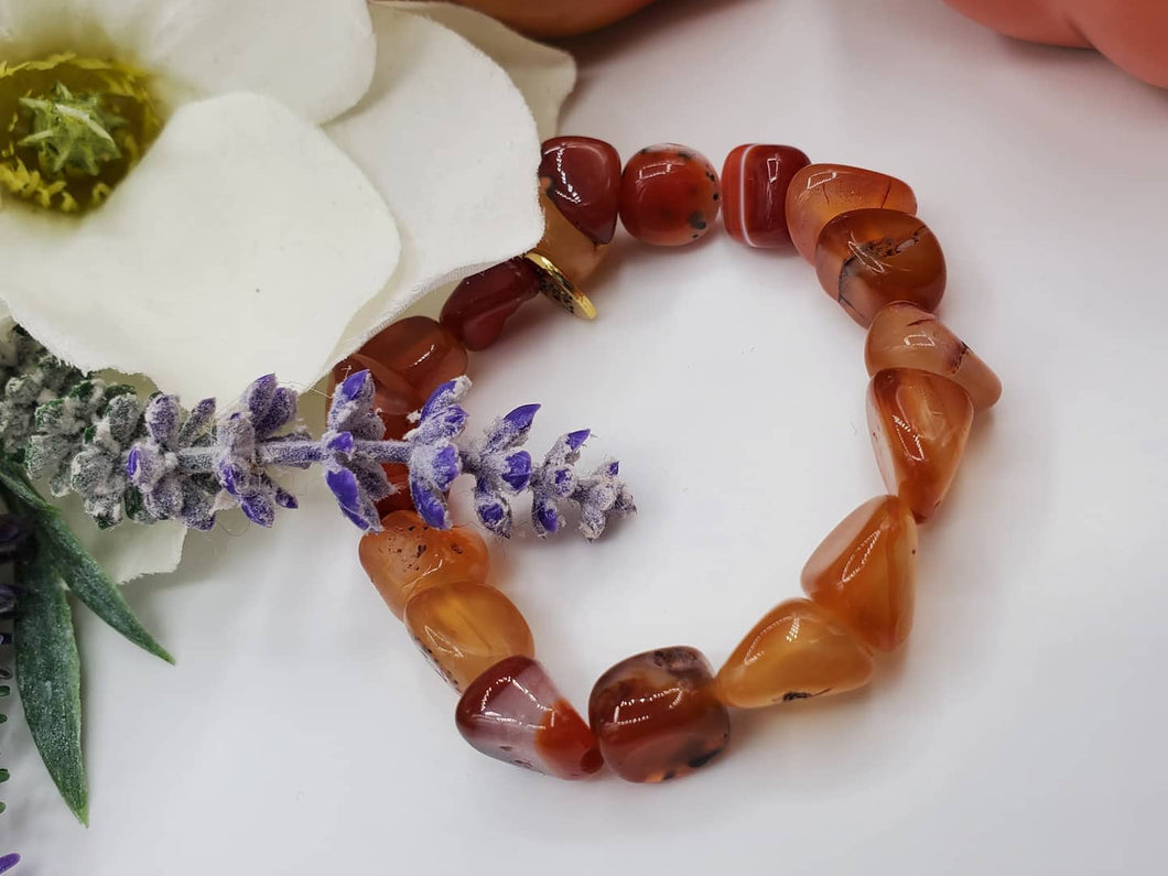 Red jasper crystal bracelet
