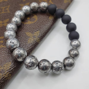 Silver crystal bracelet