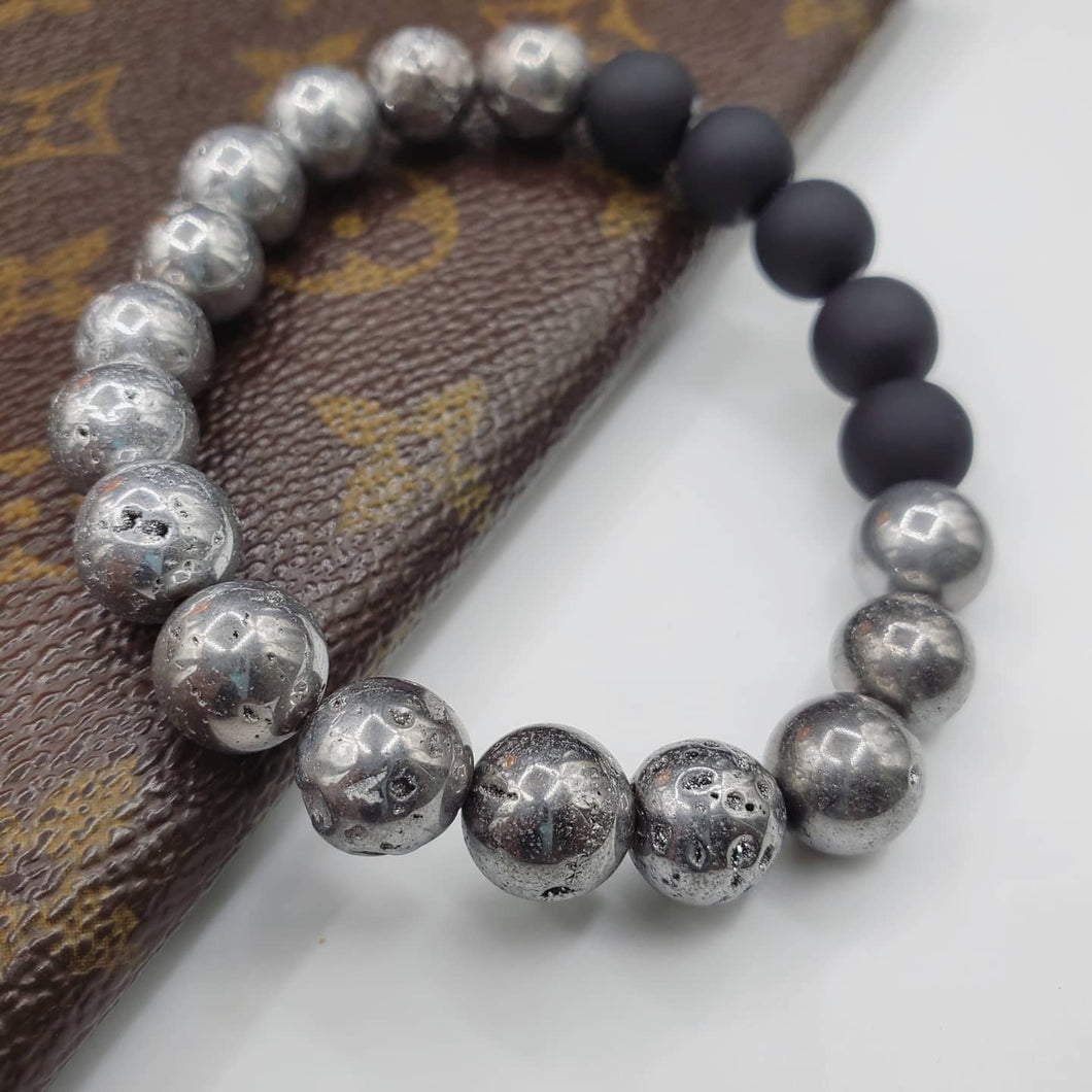 Silver crystal bracelet