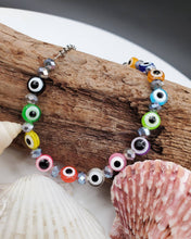 Load image into Gallery viewer, Evil eye anklet