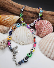 Load image into Gallery viewer, Evil eye anklet