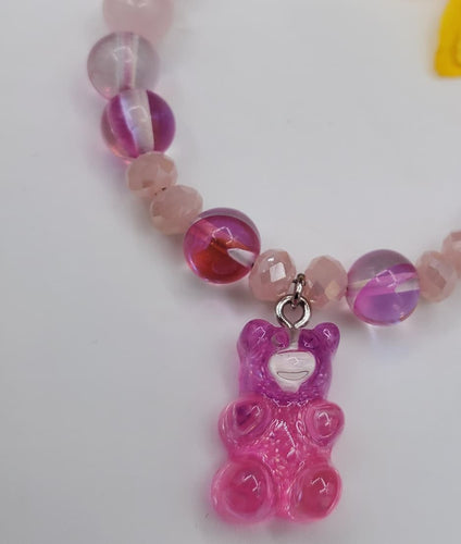 Pink gummy bracelet