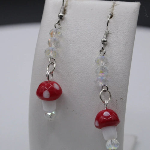Mushroom dangle earrings