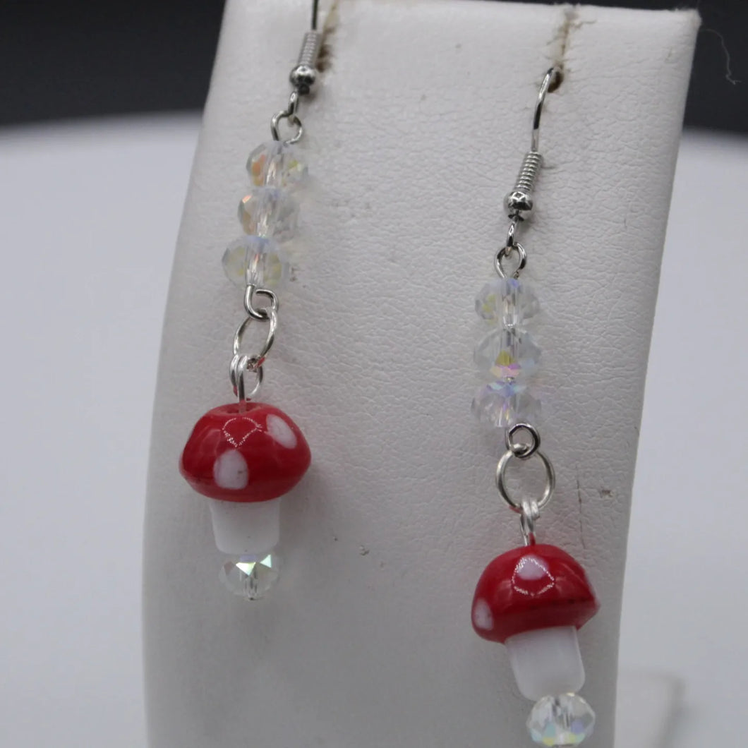 Mushroom dangle earrings