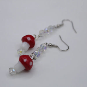 Mushroom dangle earrings