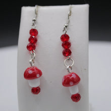 Load image into Gallery viewer, Mushroom dangle earrings