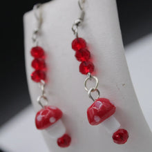 Load image into Gallery viewer, Mushroom dangle earrings