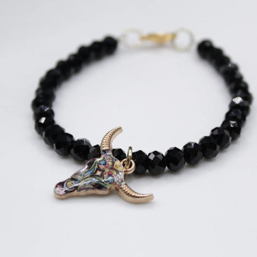 Multi color horn bracelet