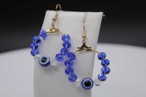 Evil eye earrings