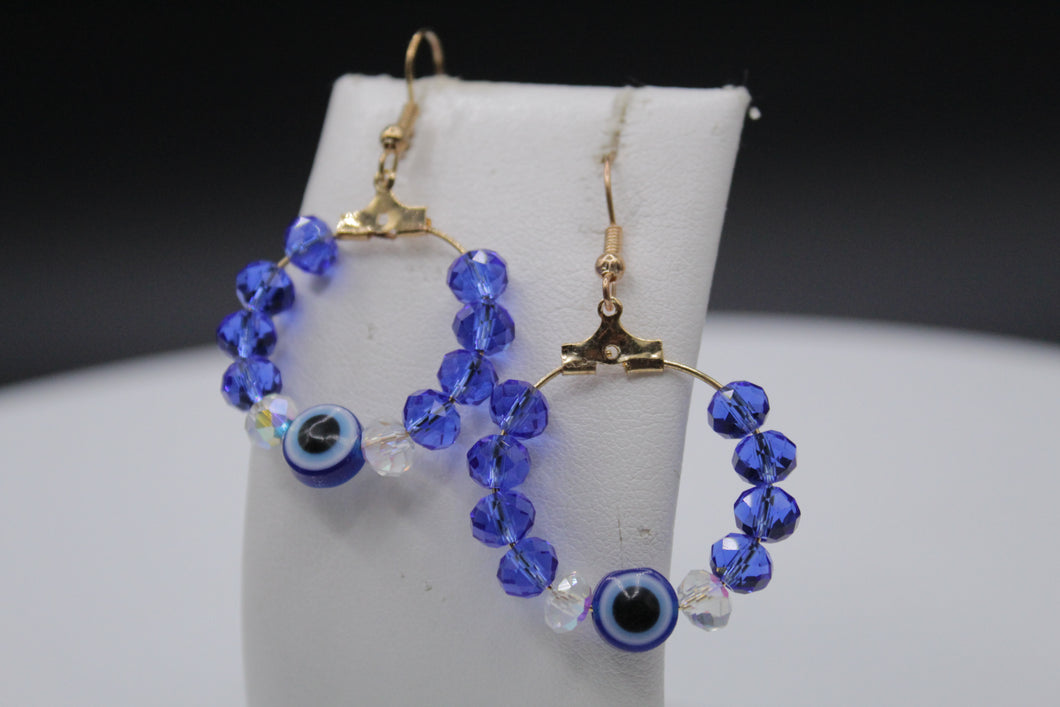 Evil eye earrings