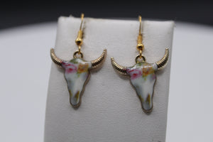 Roses horn earrings