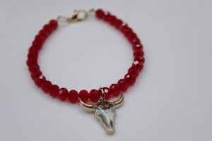 Red cowhorn bracelet