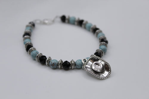 Cowgirl hat bracelet