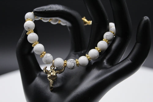 Gold horn bracelet