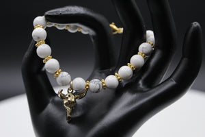 Gold horn bracelet