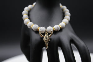 Gold horn bracelet