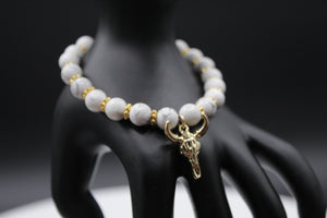 Gold horn bracelet