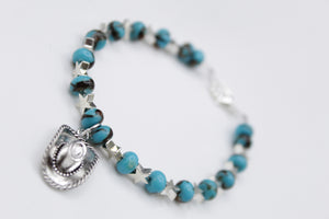 Cowgirl hat bracelet