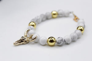 Golden horn bracelet