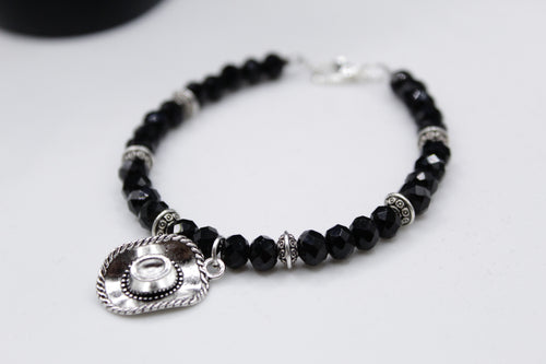 Cowgirl hat bracelet