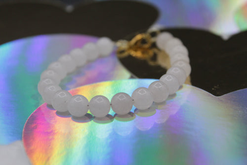 Rose quartz anklet