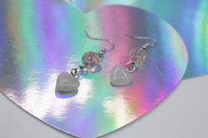 Rose quartz earrings