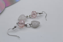Load image into Gallery viewer, Rose quartz earrings