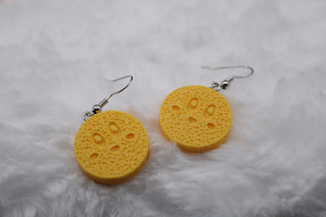Kirby cookie earrings
