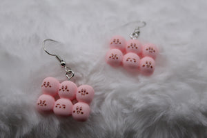 Kirby food rolls earrings (not real food)