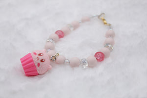 Kirby cupcake bracelet