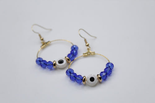 Evil eye earrings