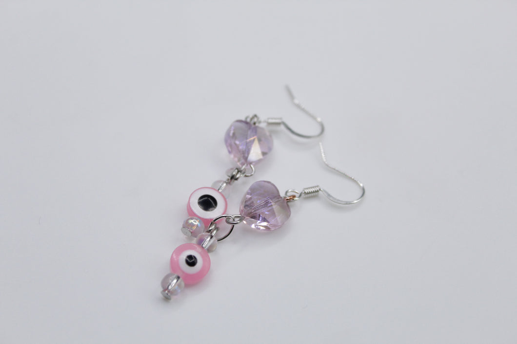 Evil eye earrings