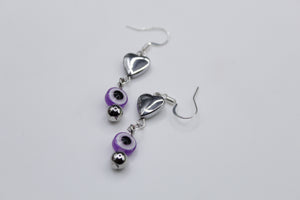 Evil eye earrings