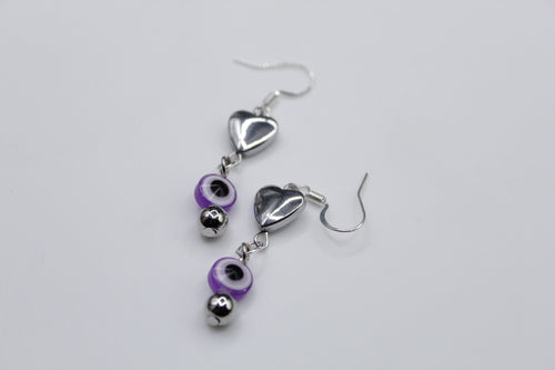 Evil eye earrings