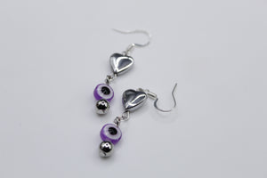 Evil eye earrings