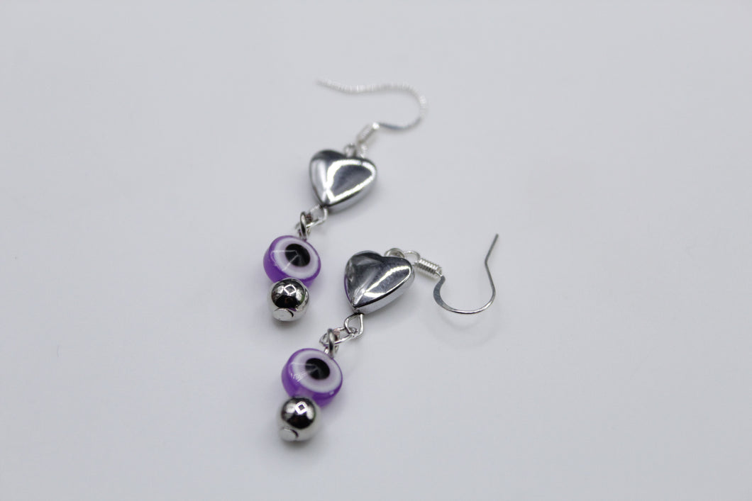 Evil eye earrings